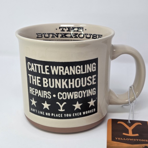 Yellowstone Other - Yellowstone Bunkhouse Mug Dutton Ranch Cowboy Protect The Brand 20oz NWT